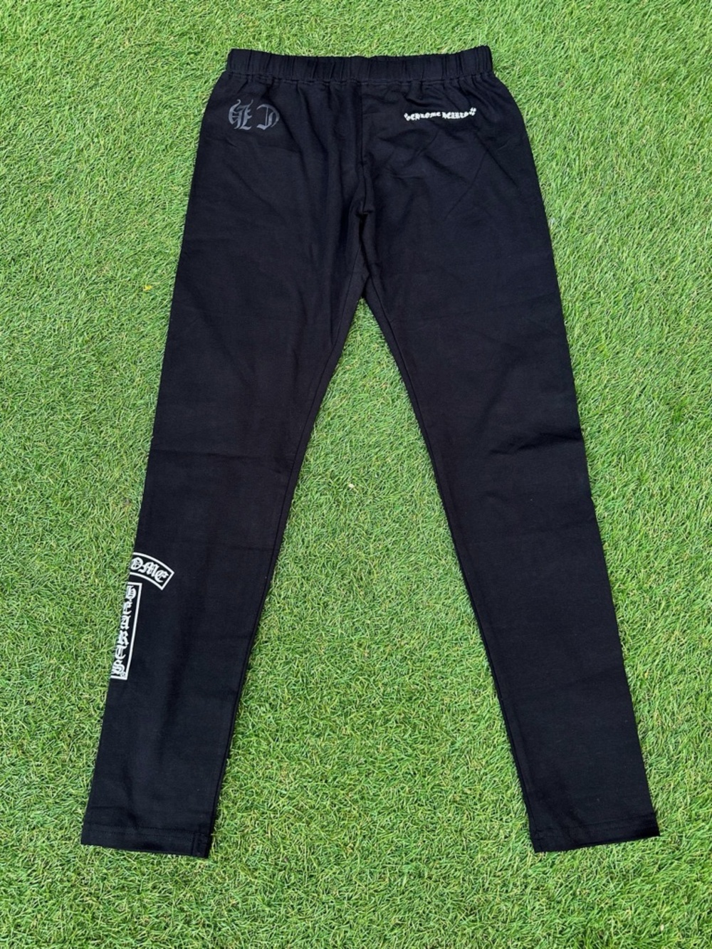 Chrome Hearts Scroll Logo Leggings “Black”